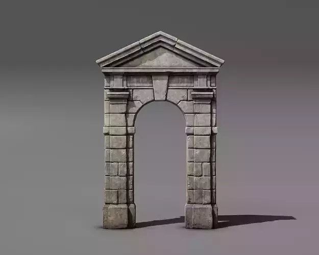 Old stone portal