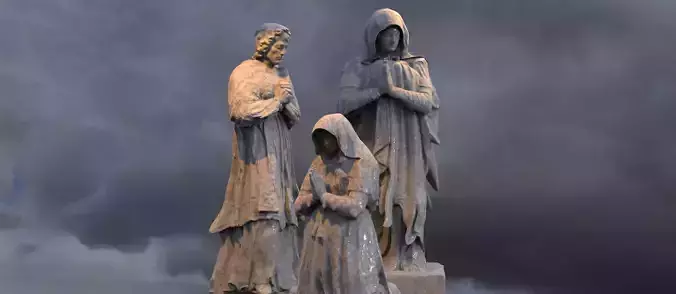 Renaissance  Prayer statues 3