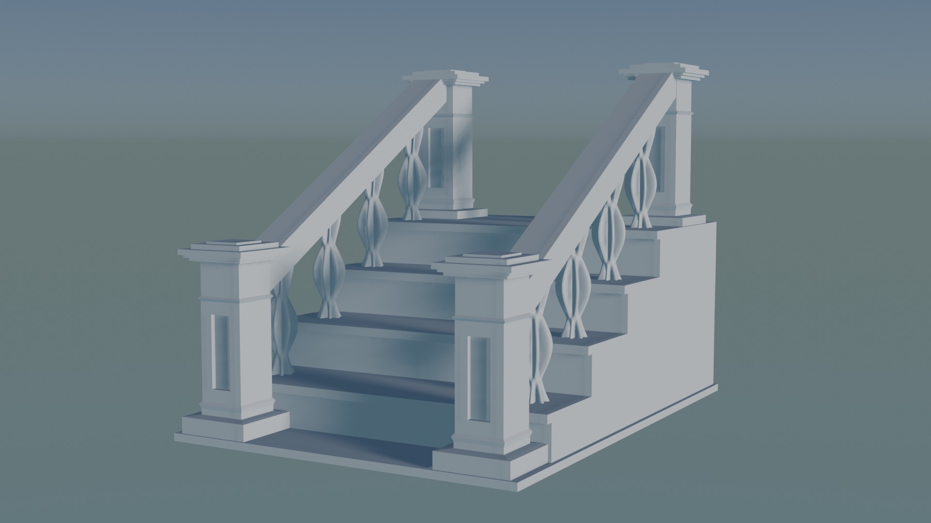 Staircase 3D print model_2