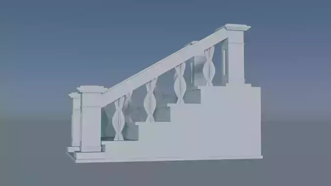 Staircase 3D print model Staircase 3D print model