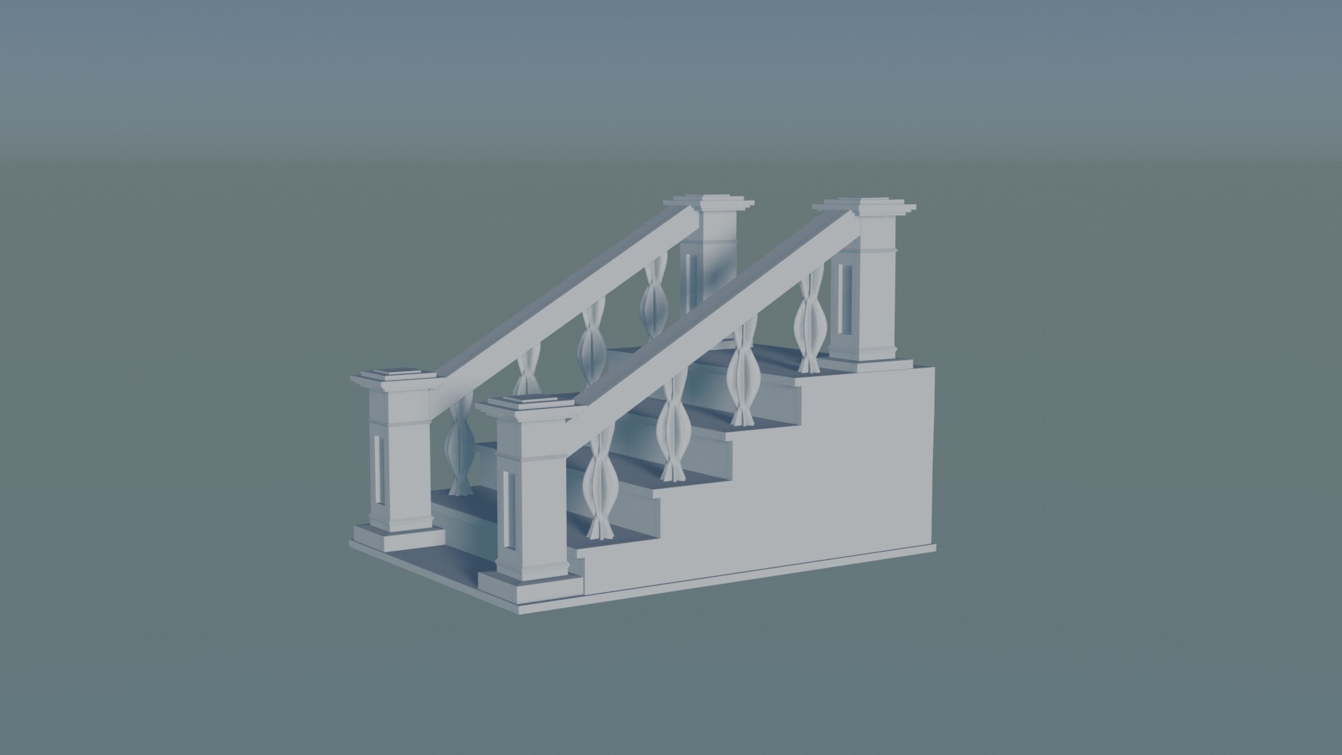 Staircase 3D print model_1