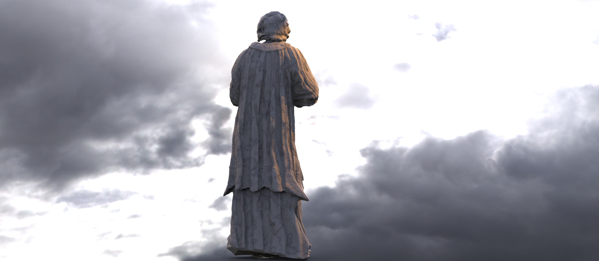 Renaissance Prayer statues 1  3D model_1