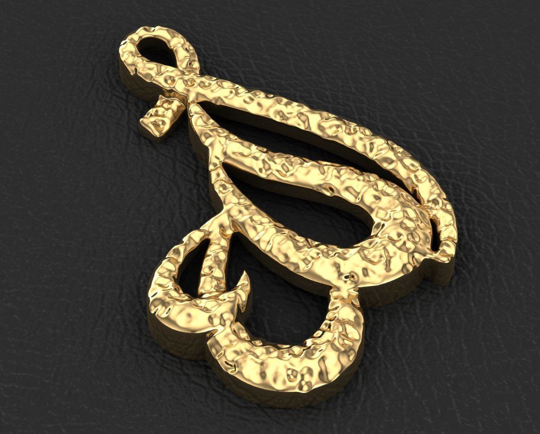 Allah Locket  3D print model_1