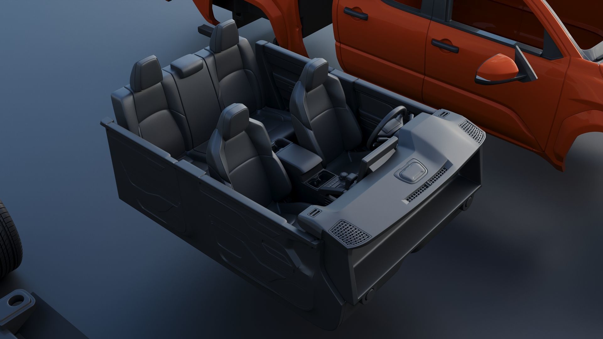 Toyota Tacoma TRD Sport 2024 3D print model_14