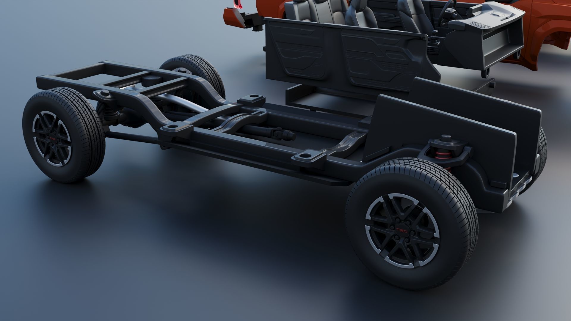 Toyota Tacoma TRD Sport 2024 3D print model_18