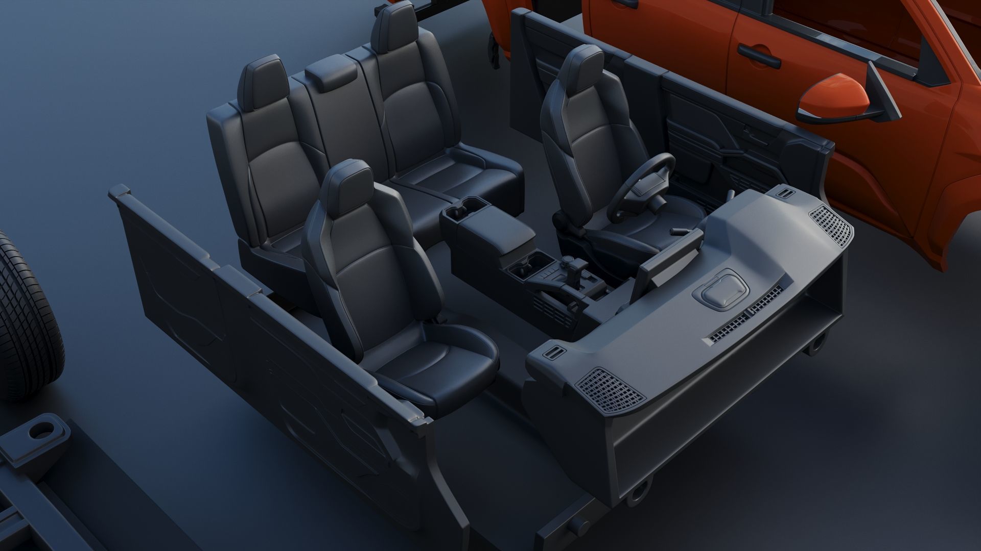 Toyota Tacoma TRD Sport 2024 3D print model_16