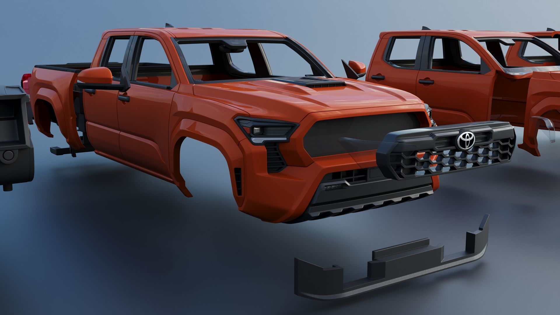 Toyota Tacoma TRD Sport 2024 3D print model_12