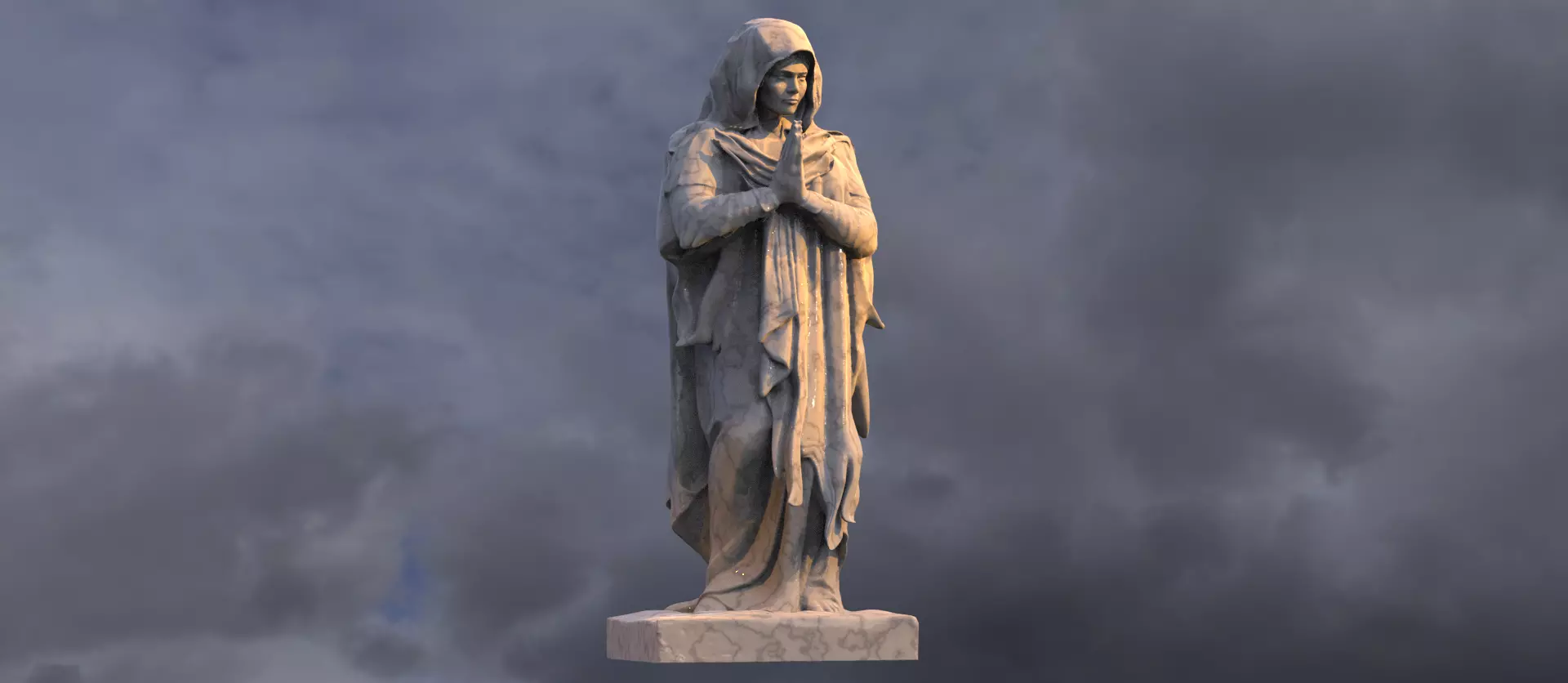 Prayer Sculpture 3D model