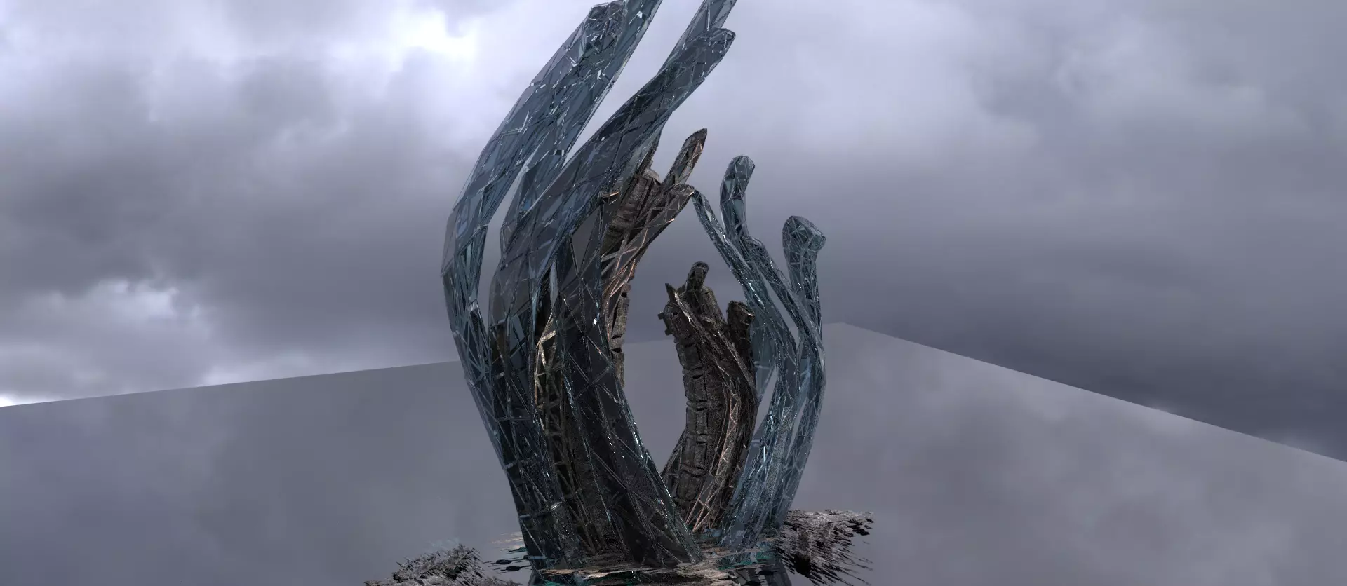 Guggenheim Sci fi modern art 3D model_0