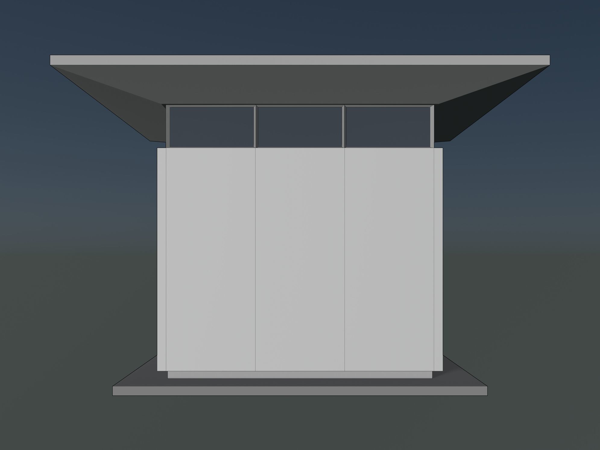 Security booth 24u05 3D model_5