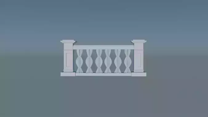 Balustrade 3D print model