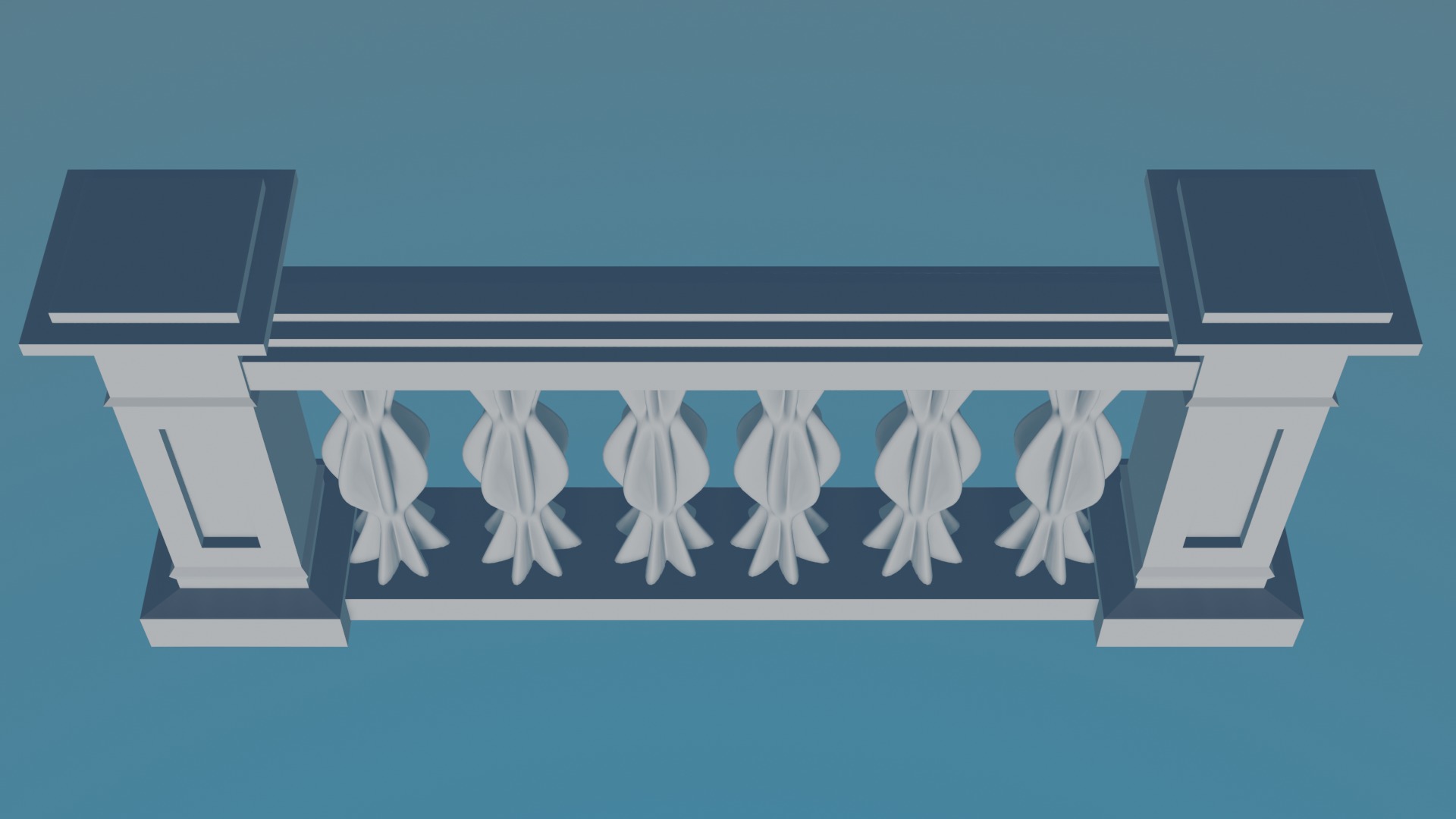 Balustrade 3D print model_2