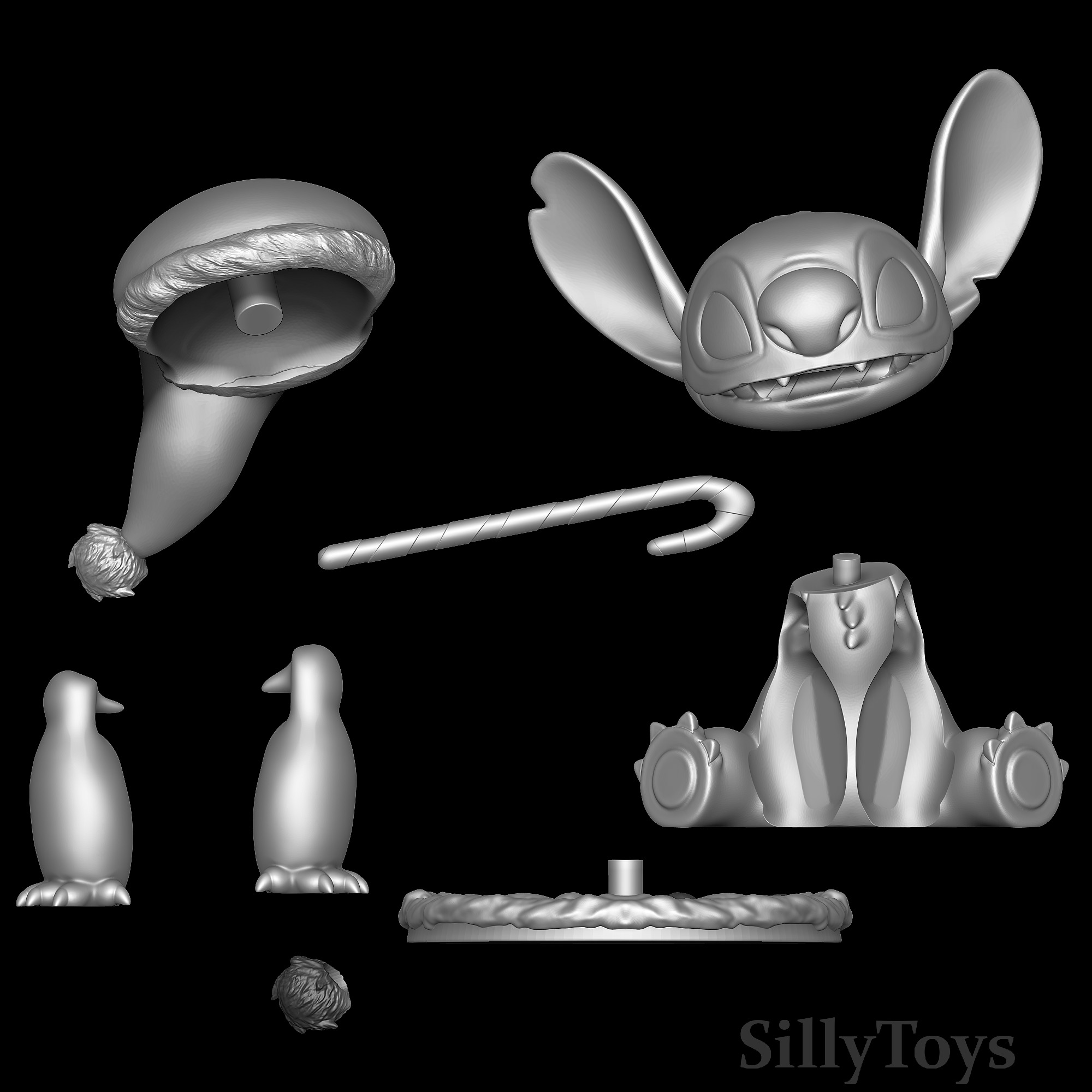 Stitch Christmas - Lilo and Stitch 3D print model_5