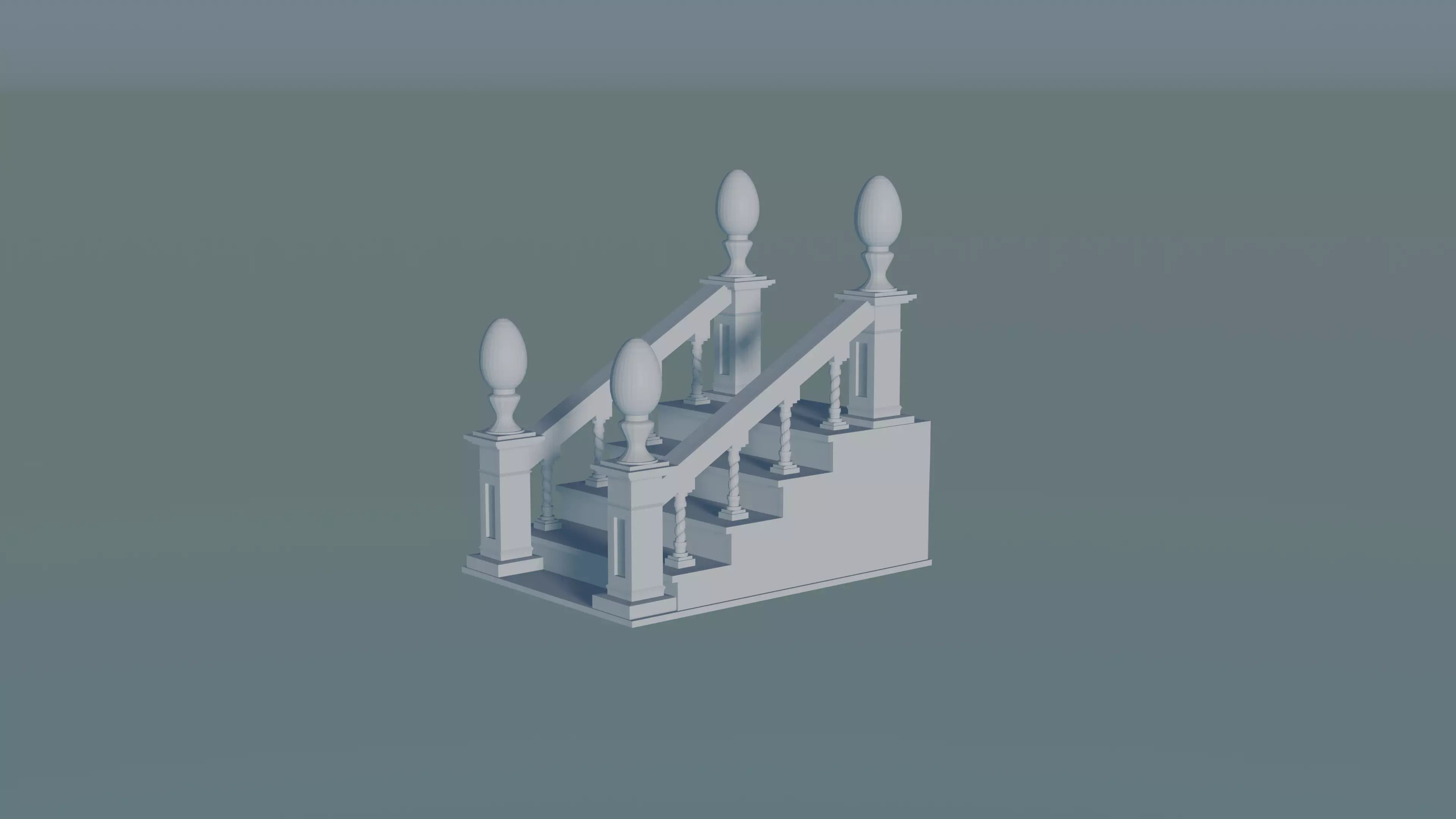Staircase 3D print model_0