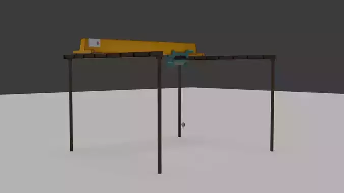 Industrial Crane 3D Model