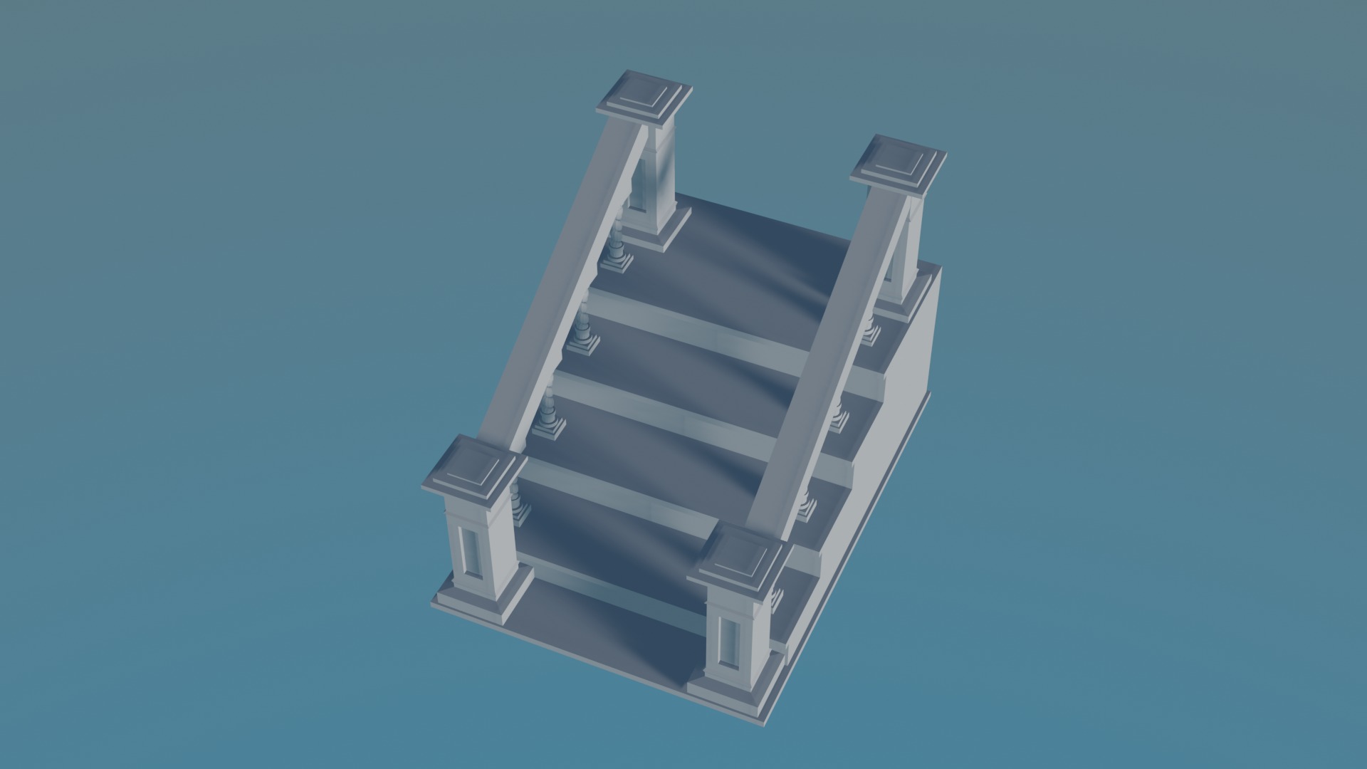 Staircase 3D print model_2