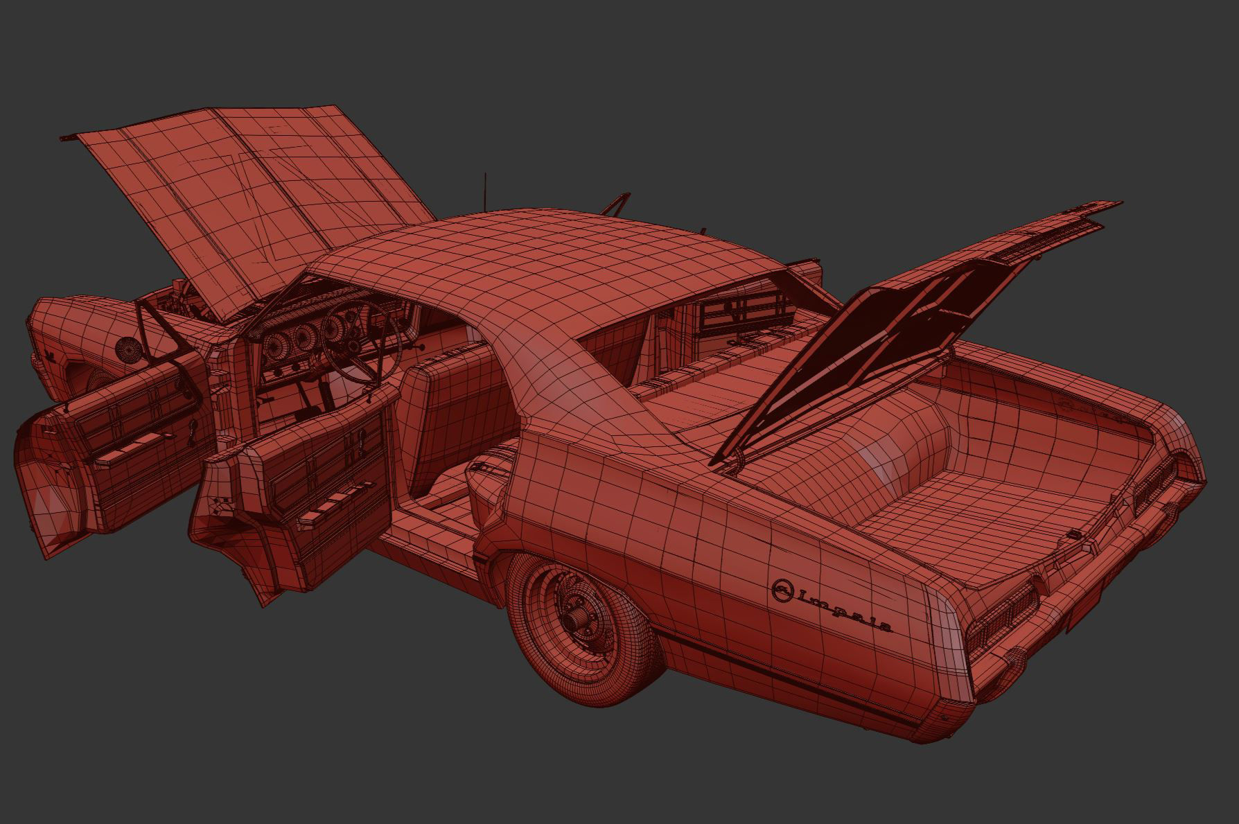 Chevrolet Impala 1967 3D model_15