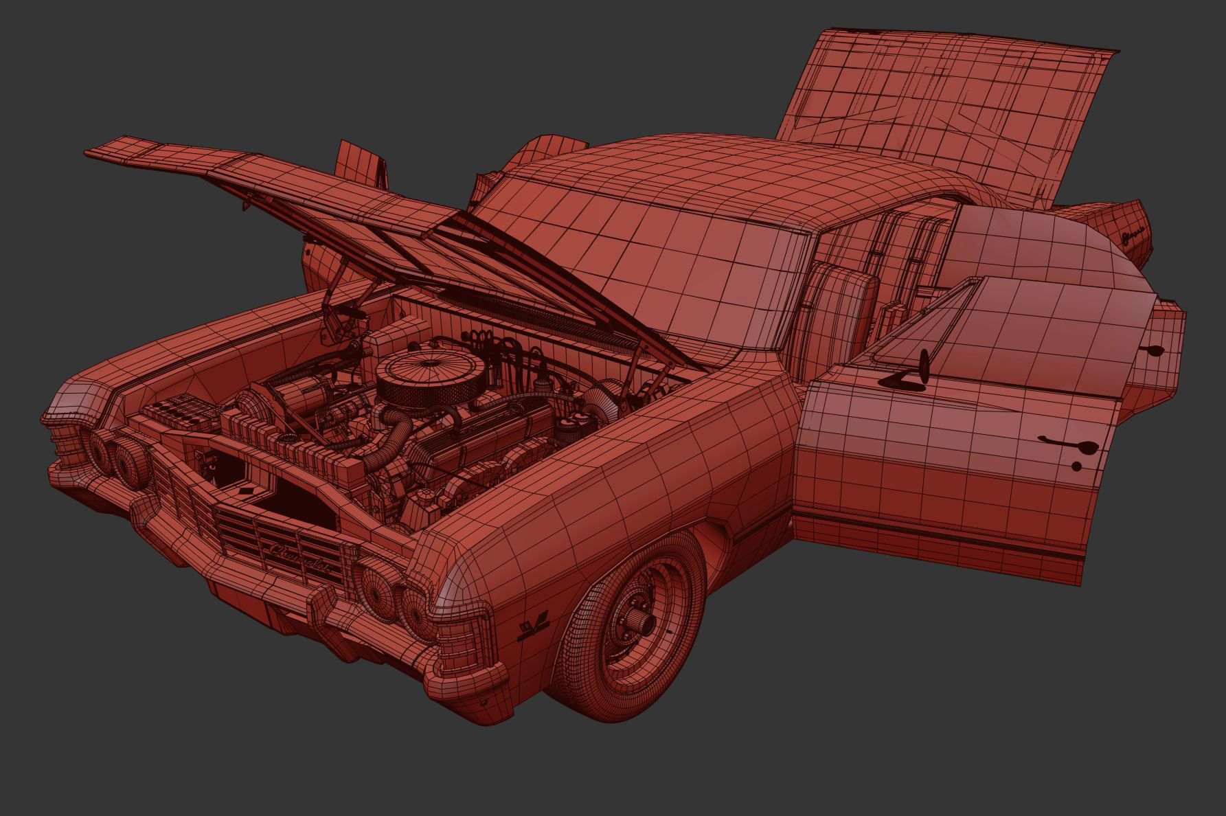 Chevrolet Impala 1967 3D model_11