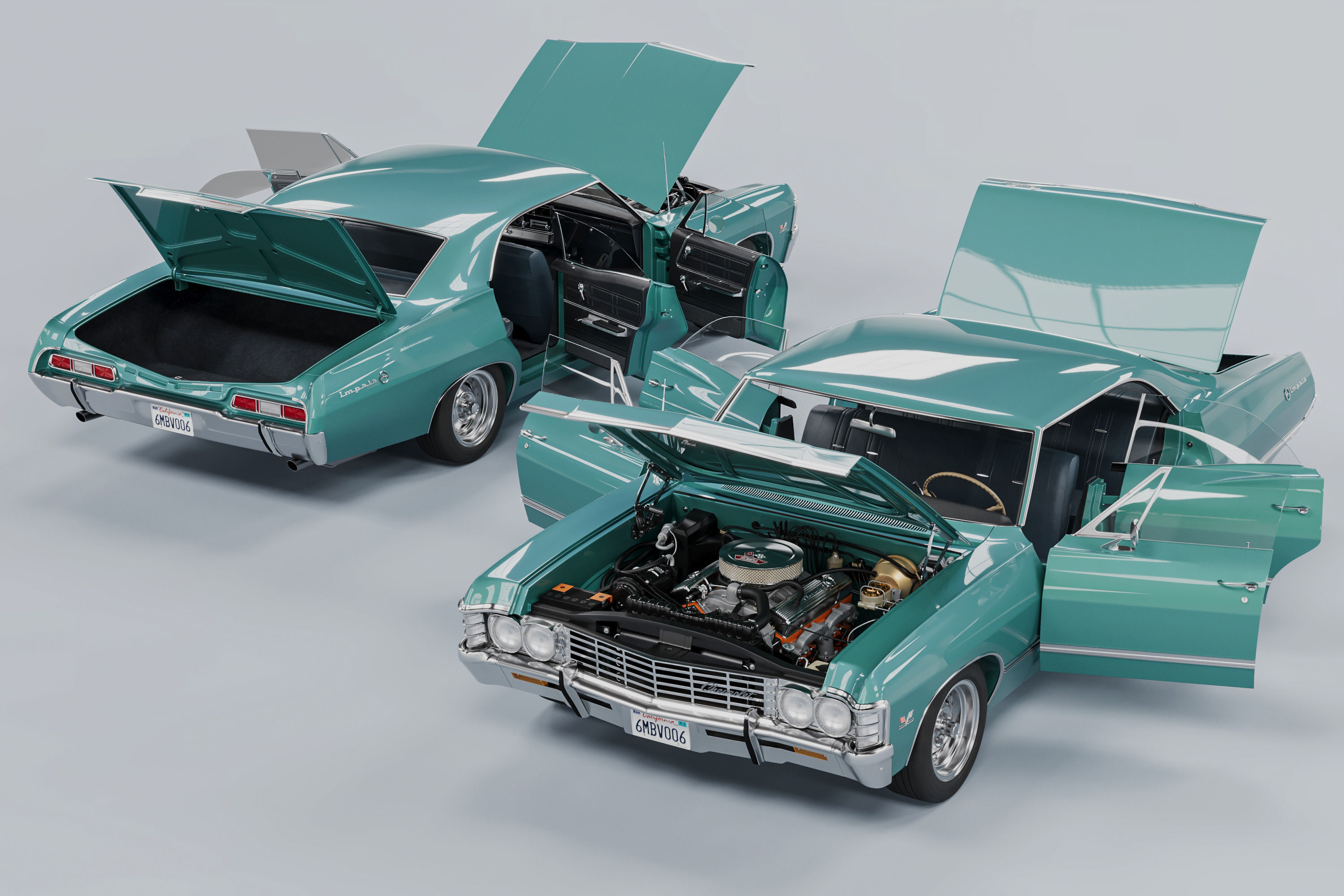 Chevrolet Impala 1967 3D model_3