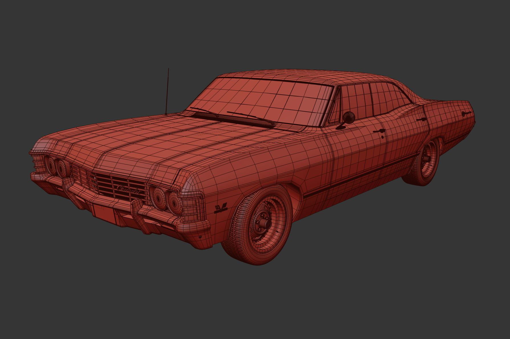 Chevrolet Impala 1967 3D model_10