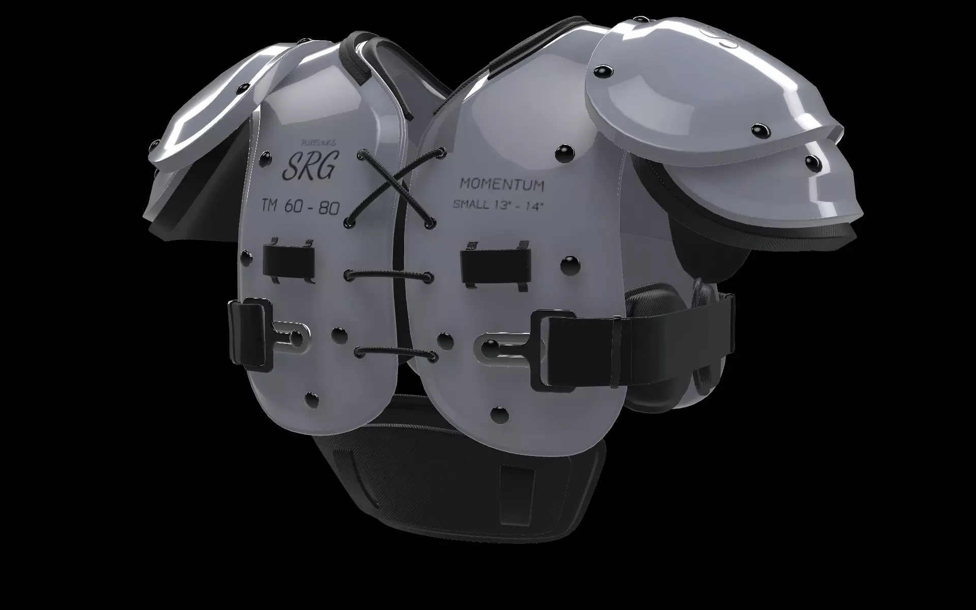 american football chest protector 3D model