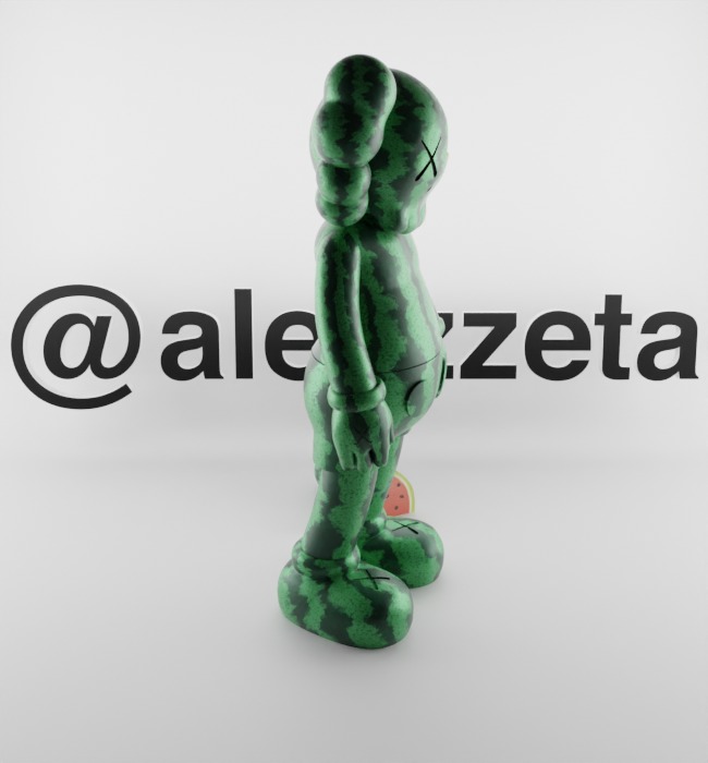 Kaws Watermelon for Print 3D print model_30