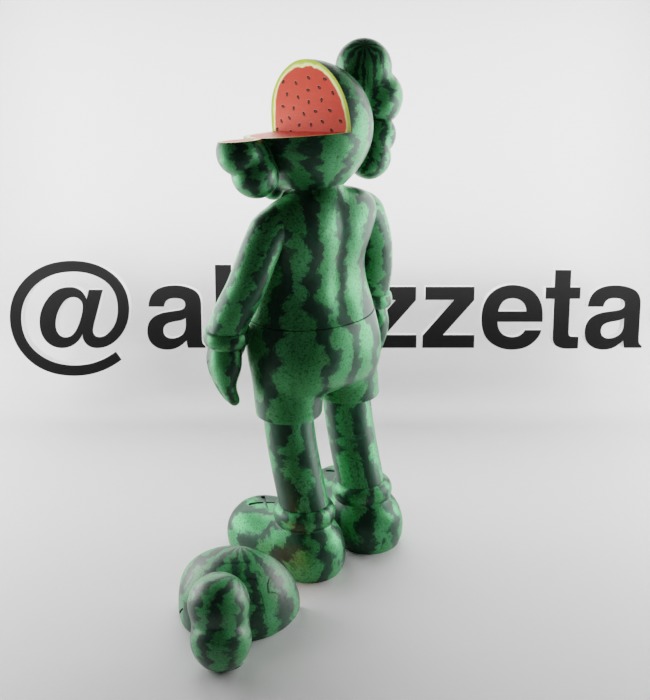 Kaws Watermelon for Print 3D print model_15