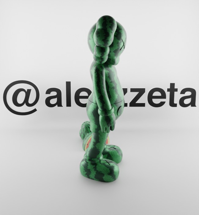 Kaws Watermelon for Print 3D print model_29