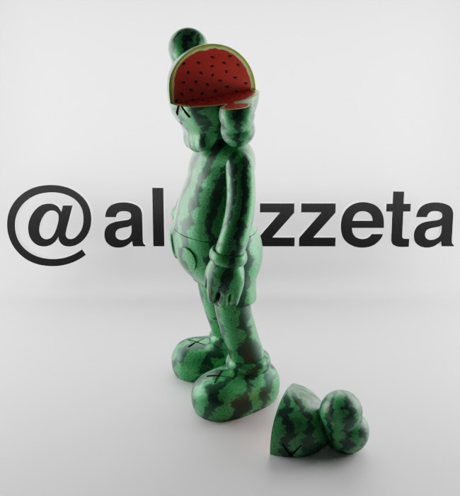 Kaws Watermelon for Print 3D print model_8