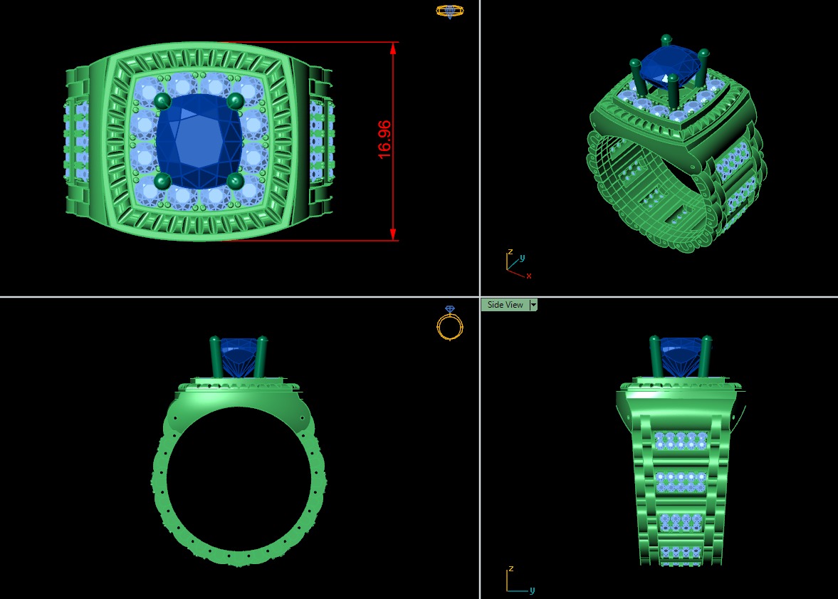 nhan nam dong ho 3D print model_1