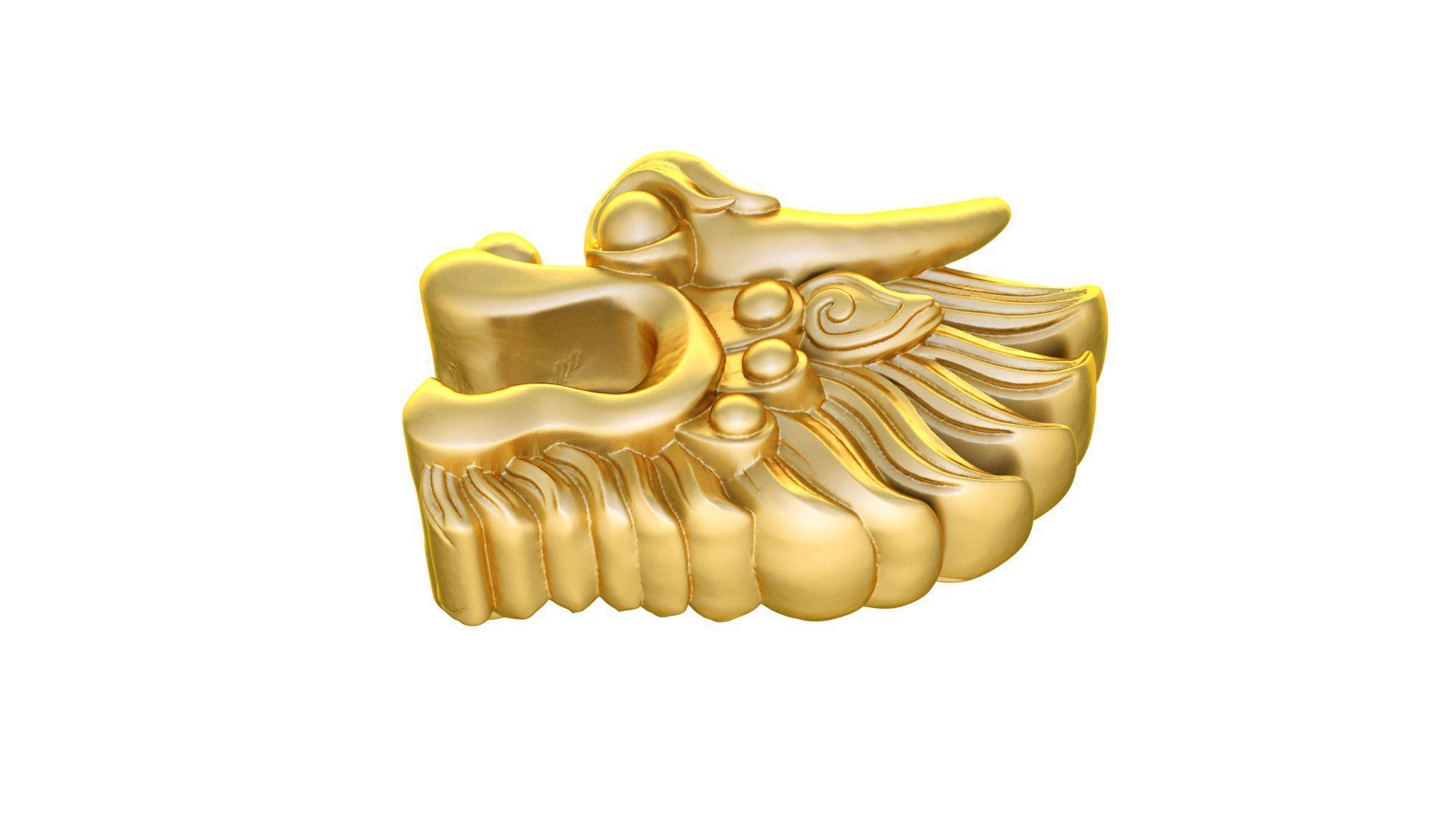 A6009 Chinese Head Dragon 3D print model_4