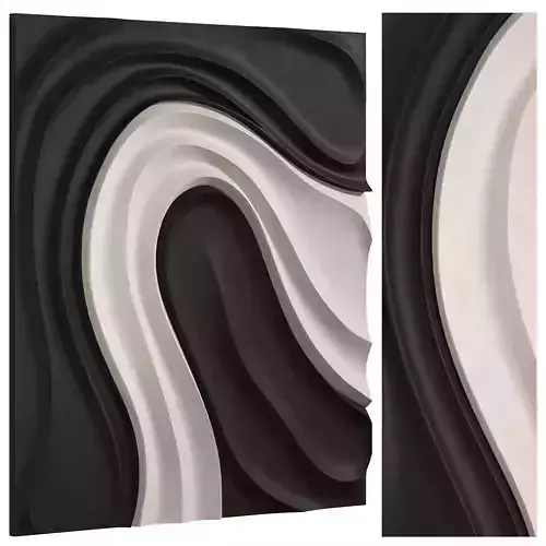 Wall Decoration Modern Wooden Wall Art 3D model