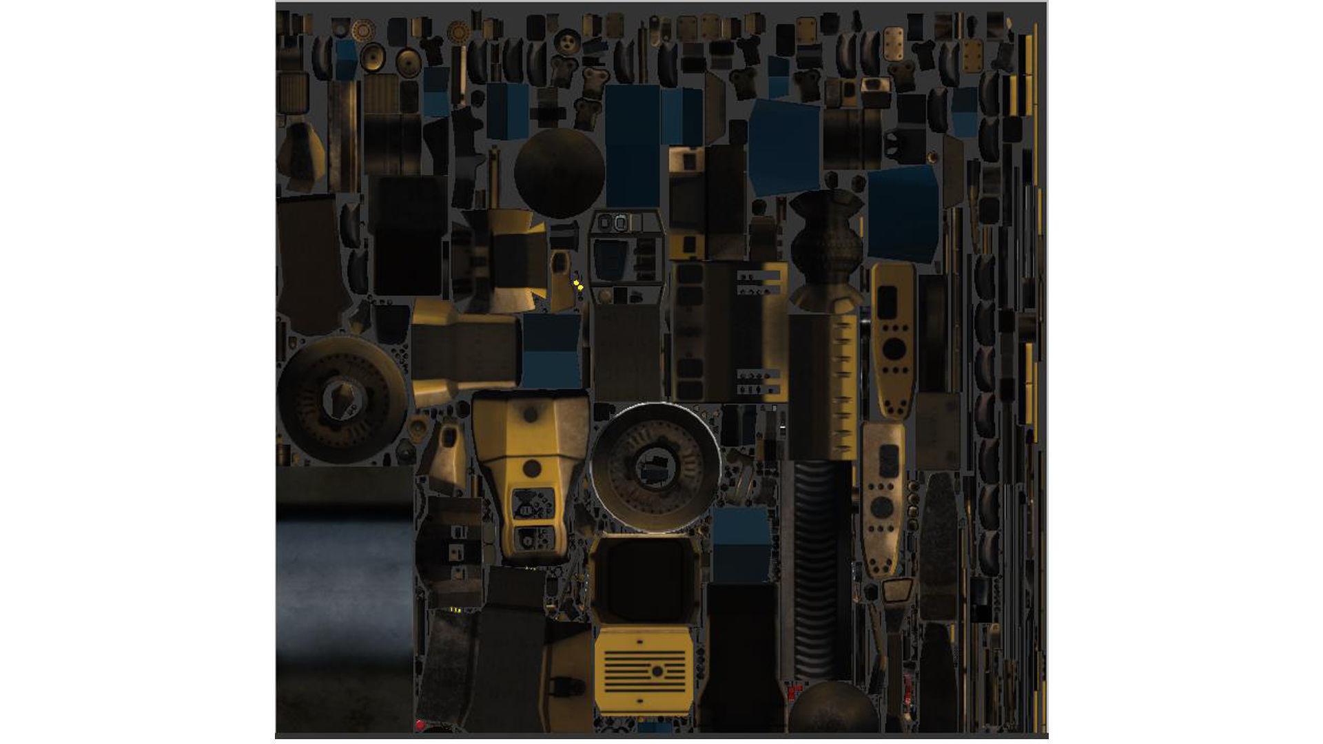 Road Roller Low-poly 3D model_9