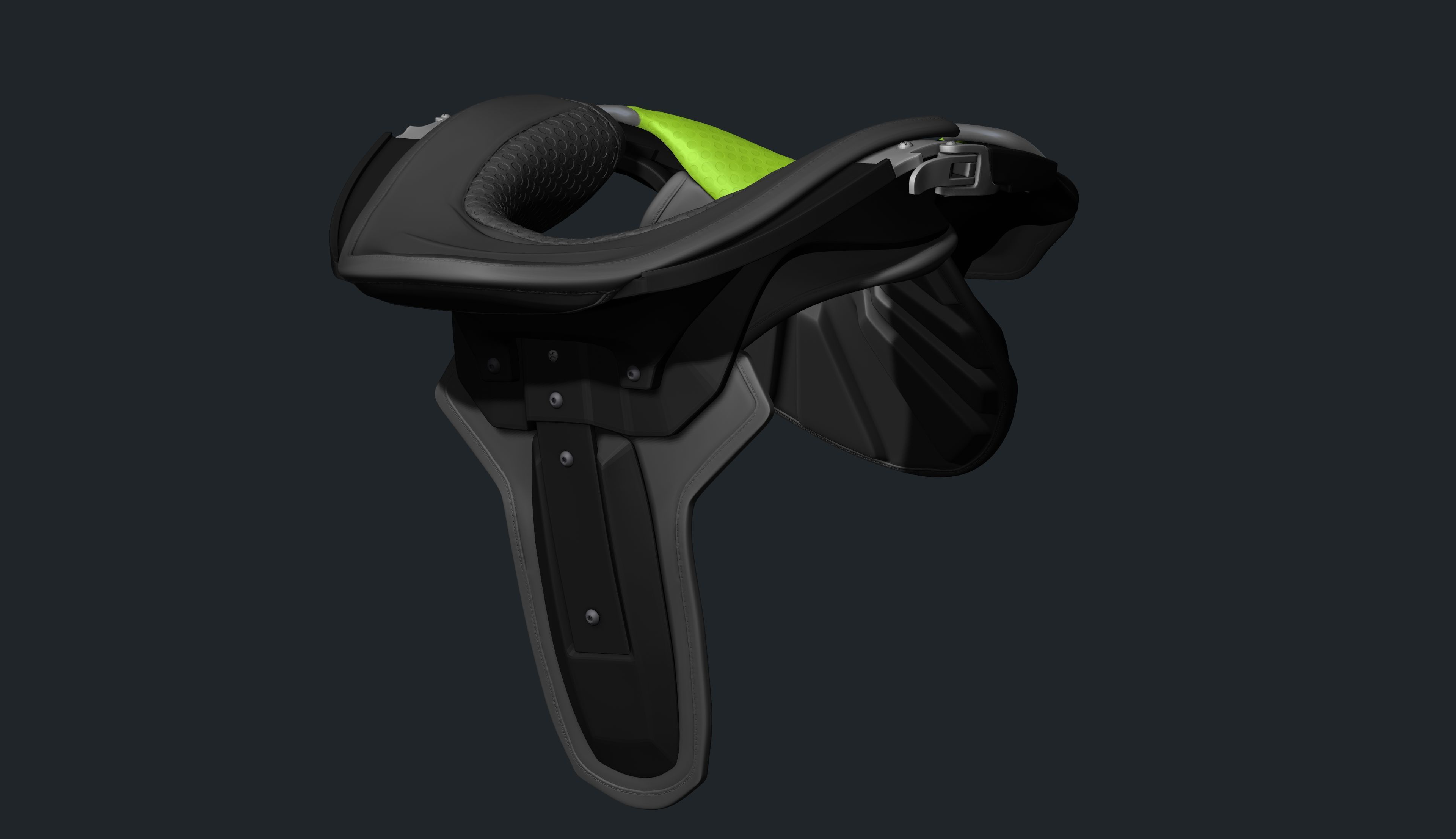 Neck Brace for Motocross Rider 3D print model_17