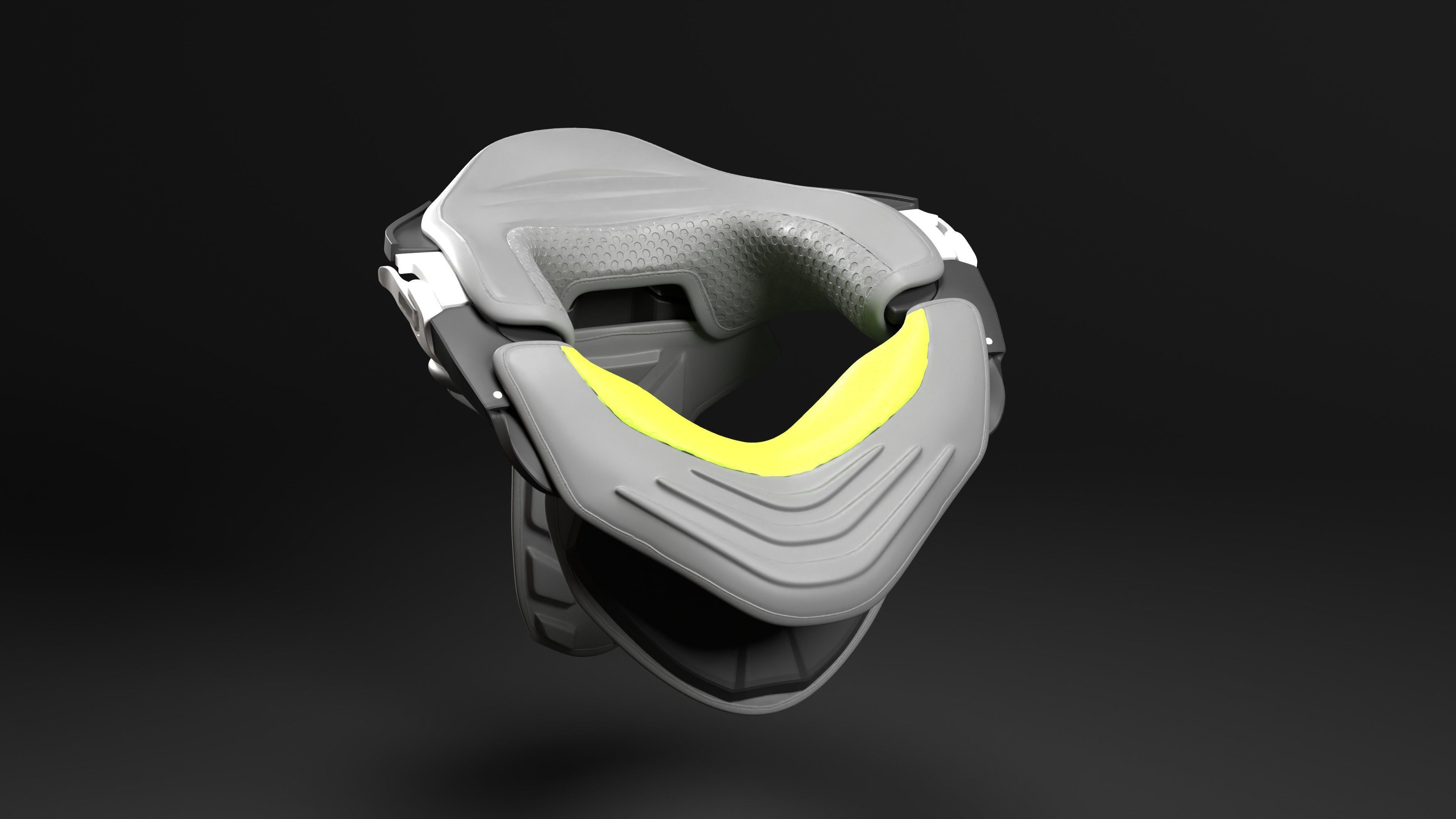 Neck Brace for Motocross Rider 3D print model_3