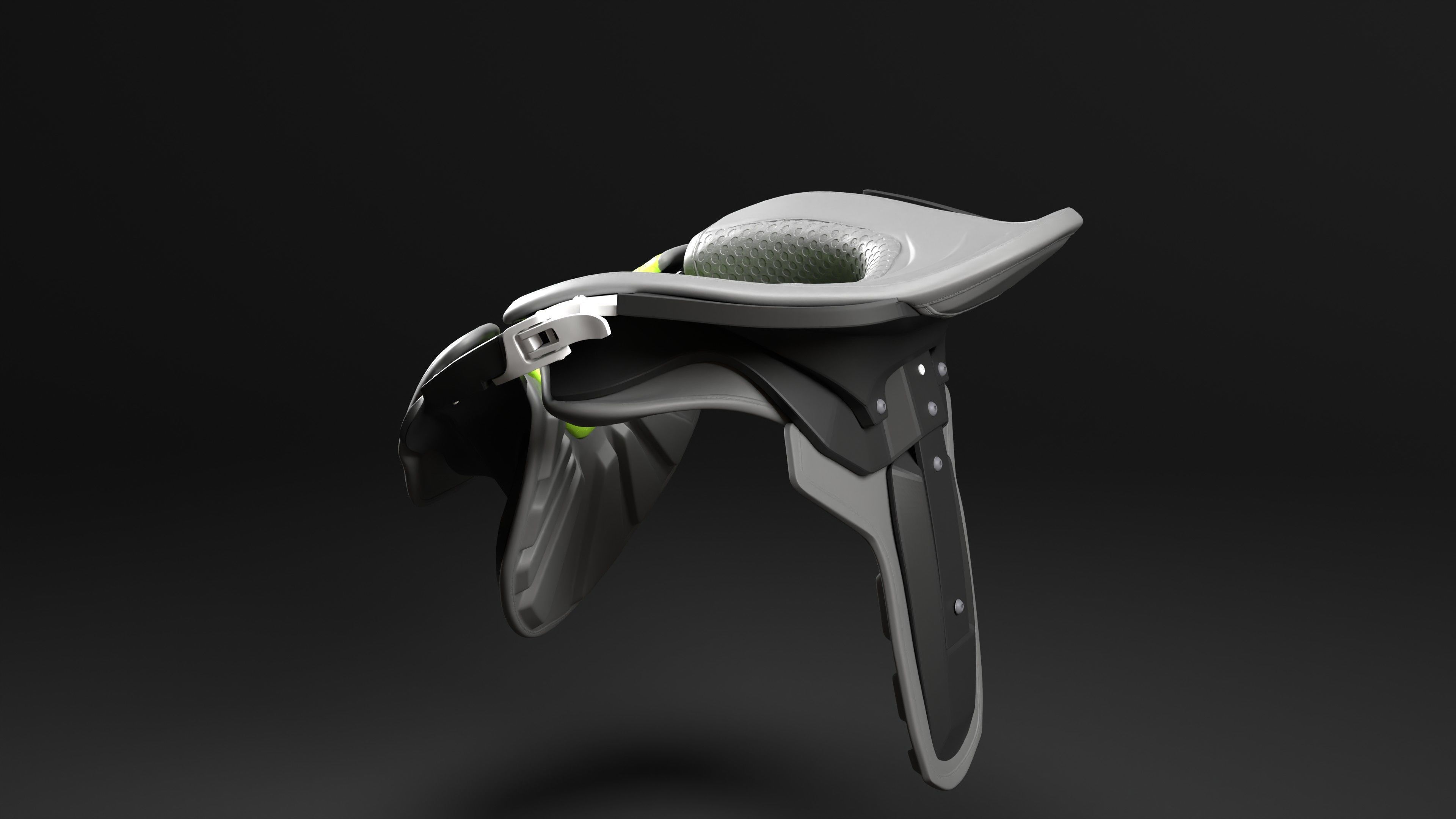 Neck Brace for Motocross Rider 3D print model_10