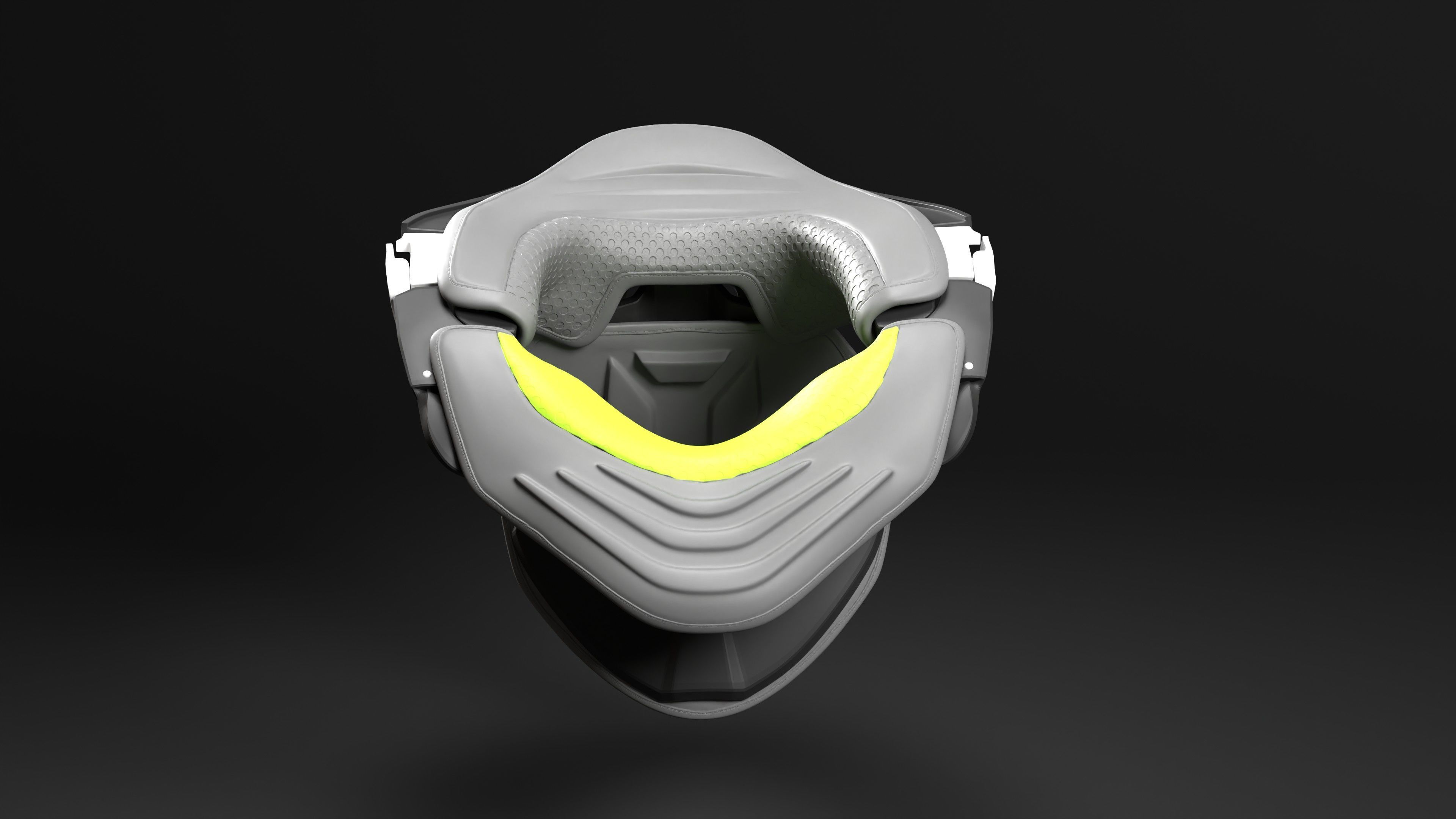 Neck Brace for Motocross Rider 3D print model_1