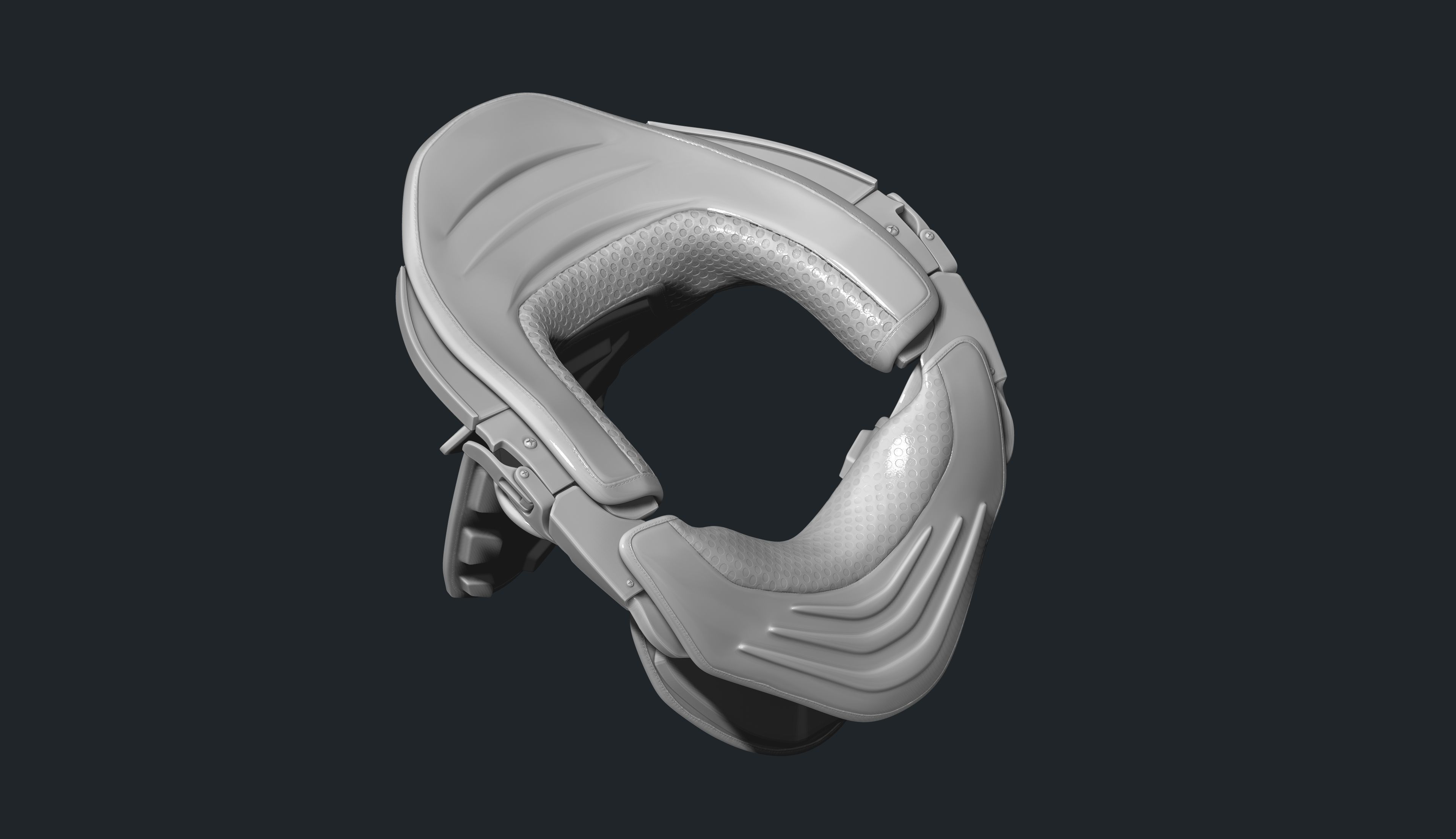 Neck Brace for Motocross Rider 3D print model_15