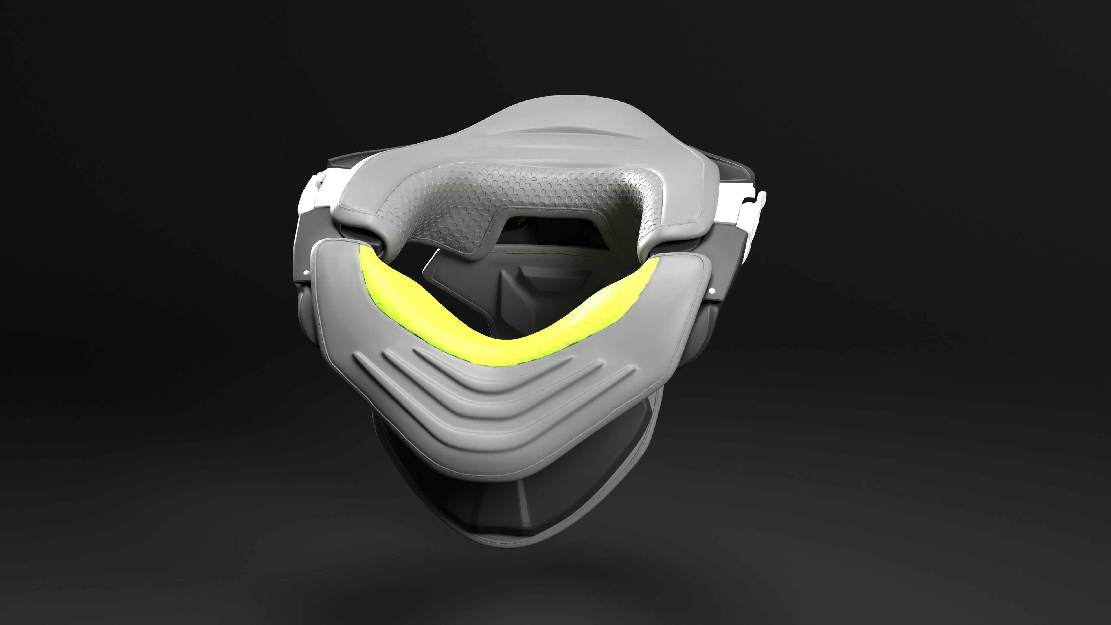 Neck Brace for Motocross Rider 3D print model_13