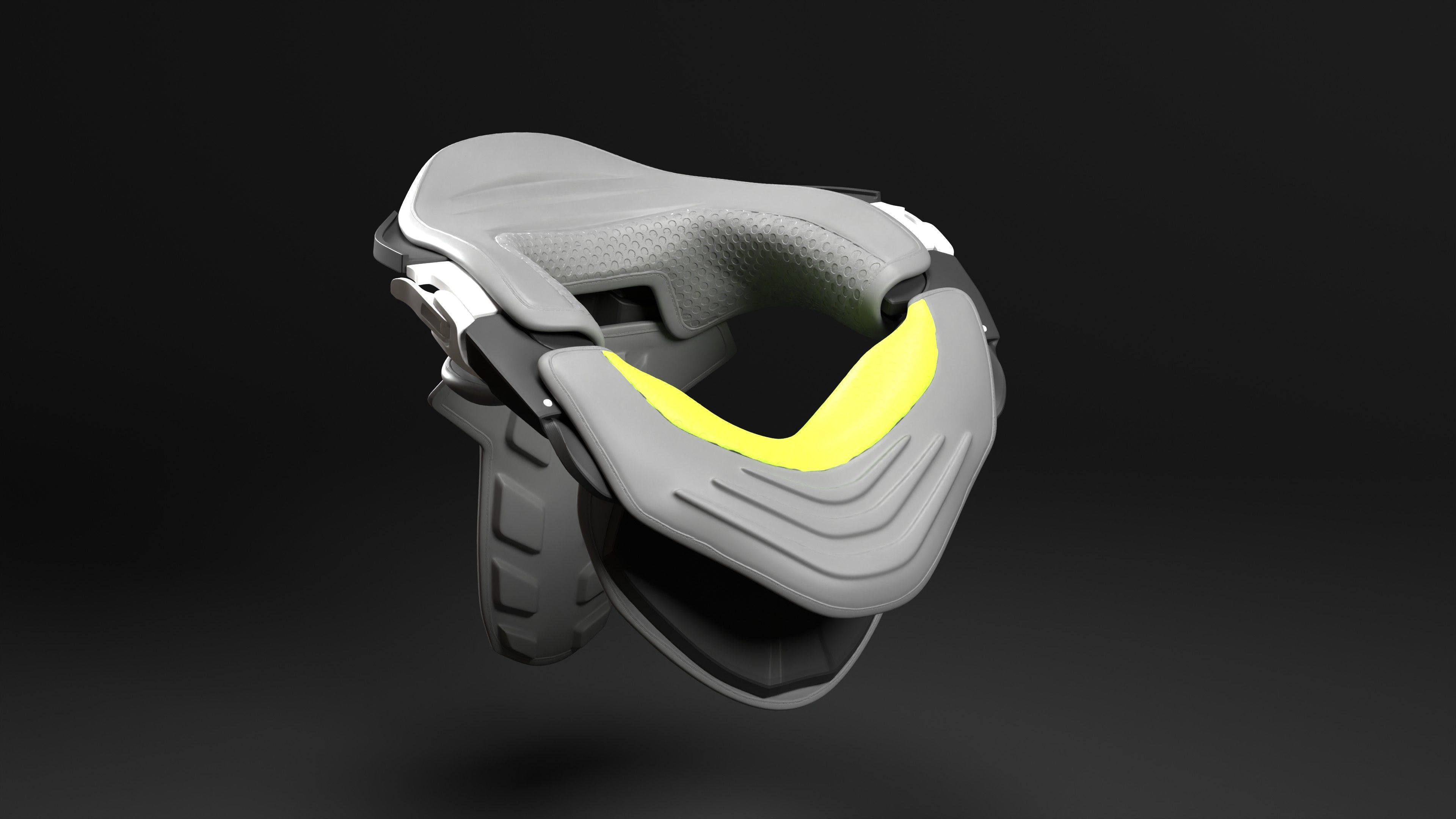 Neck Brace for Motocross Rider 3D print model_4