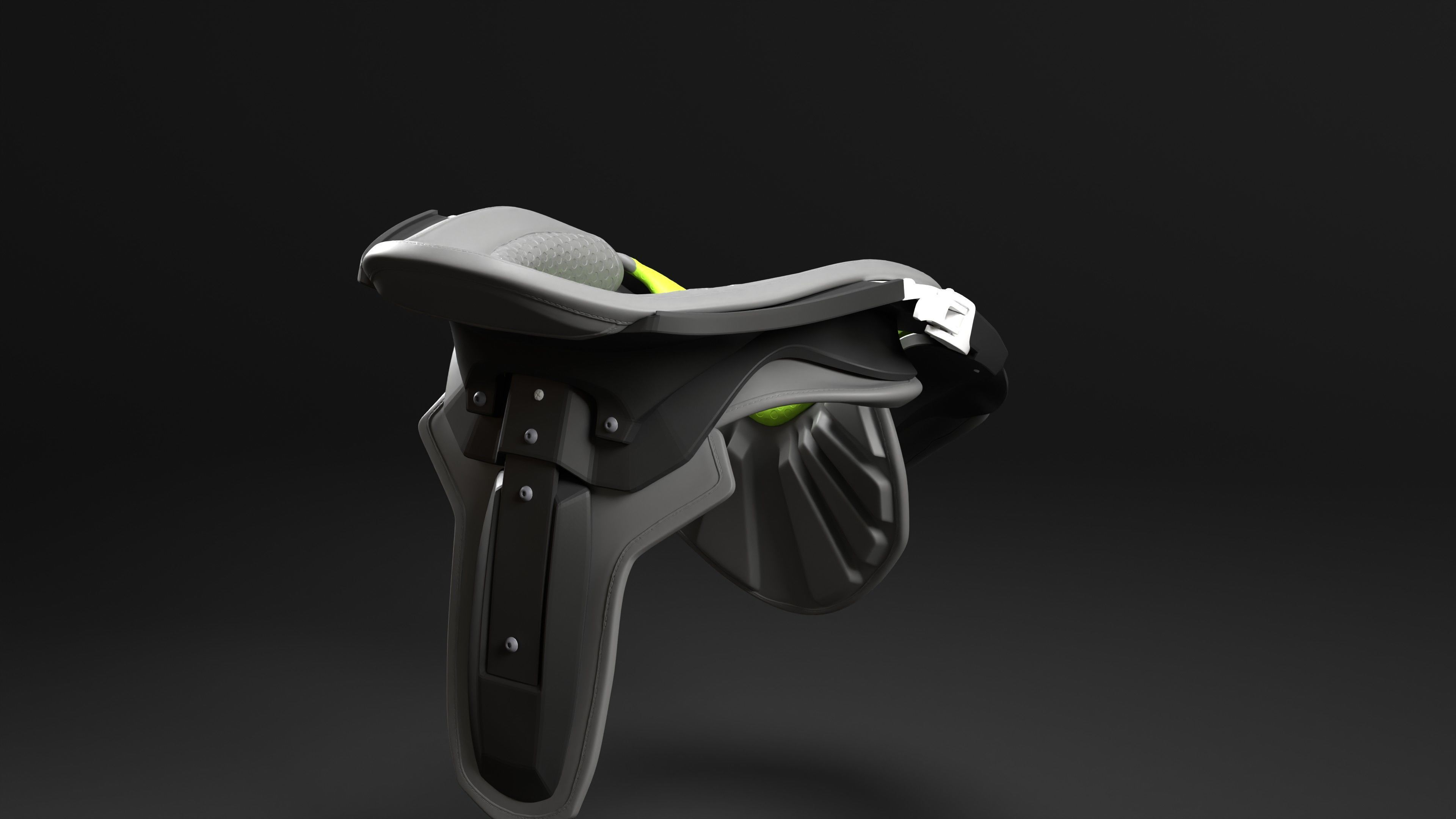 Neck Brace for Motocross Rider 3D print model_8