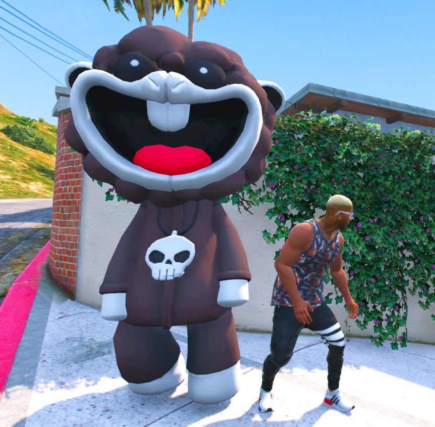 Baba Chops - Poppy Playtime 4 For GTA V Ped Or Any Games Low-poly 3D model_6