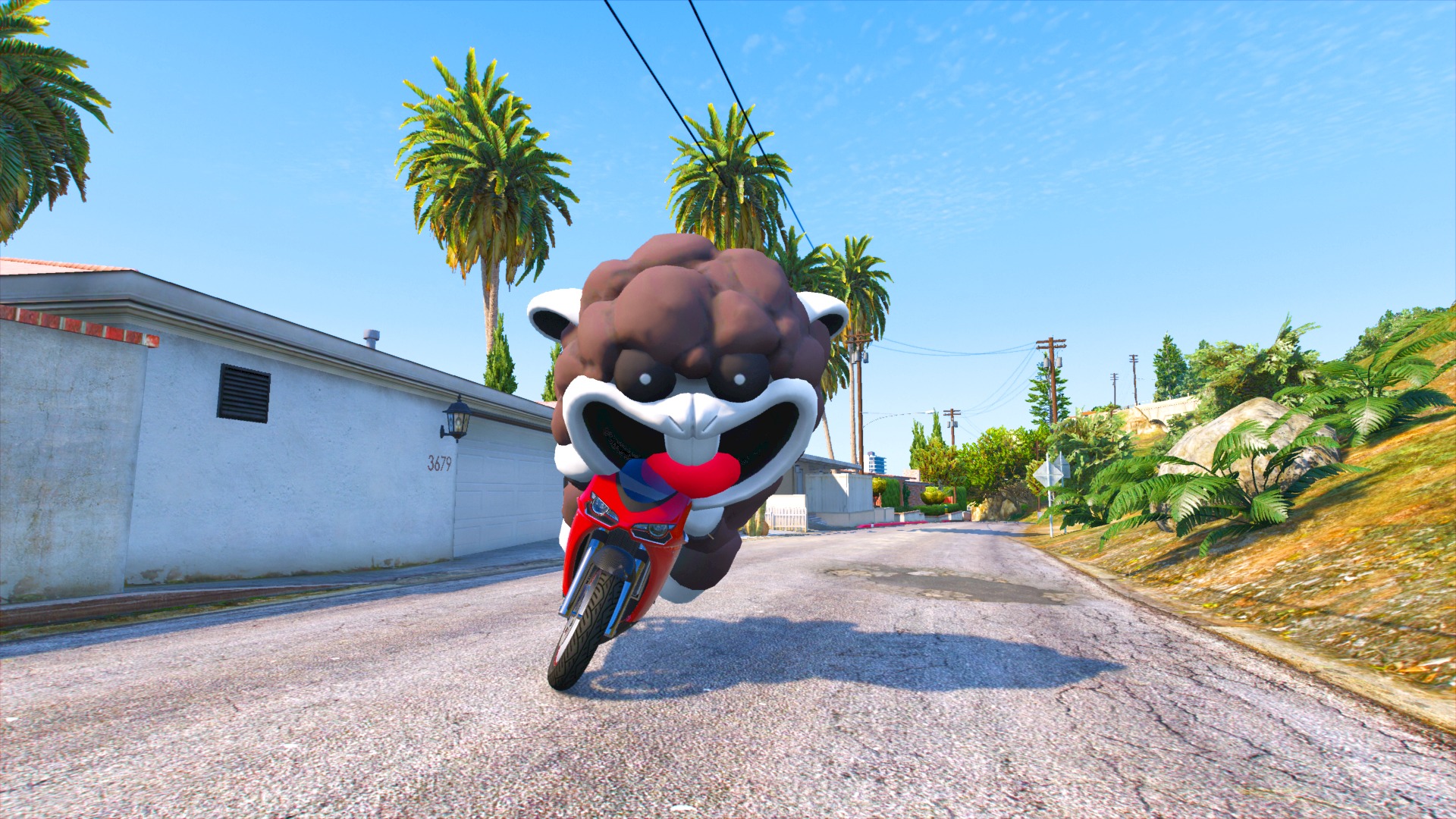 Baba Chops - Poppy Playtime 4 For GTA V Ped Or Any Games Low-poly 3D model_1