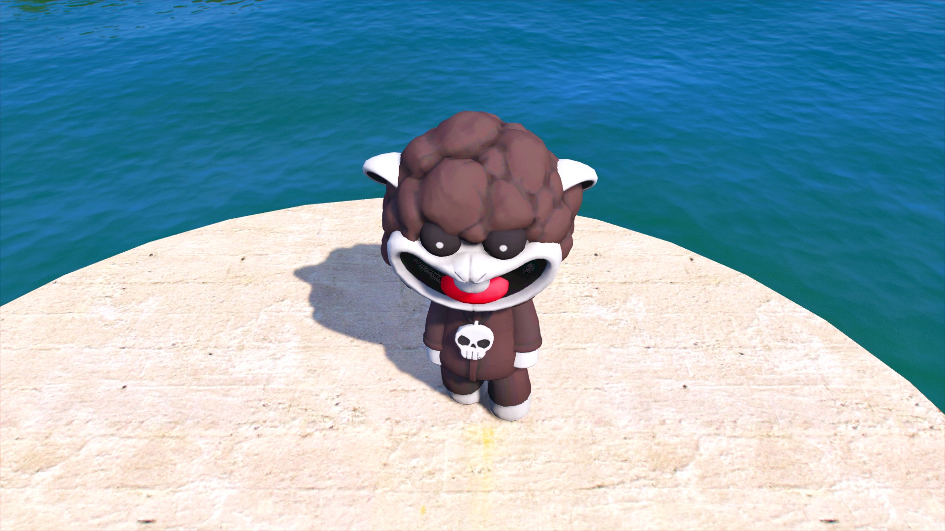 Baba Chops - Poppy Playtime 4 For GTA V Ped Or Any Games Low-poly 3D model_3