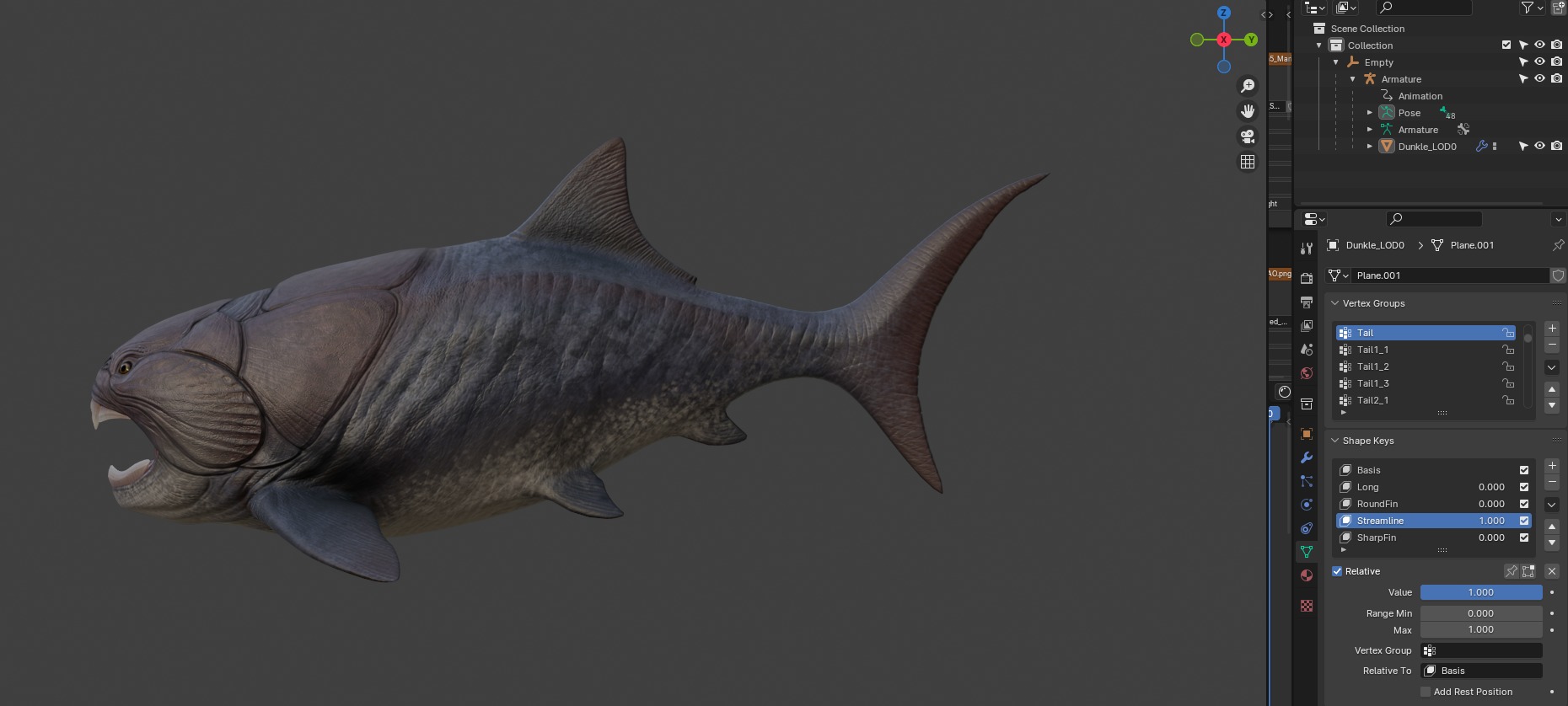 Dunkleosteus Asset Pack Low-poly 3D model_17