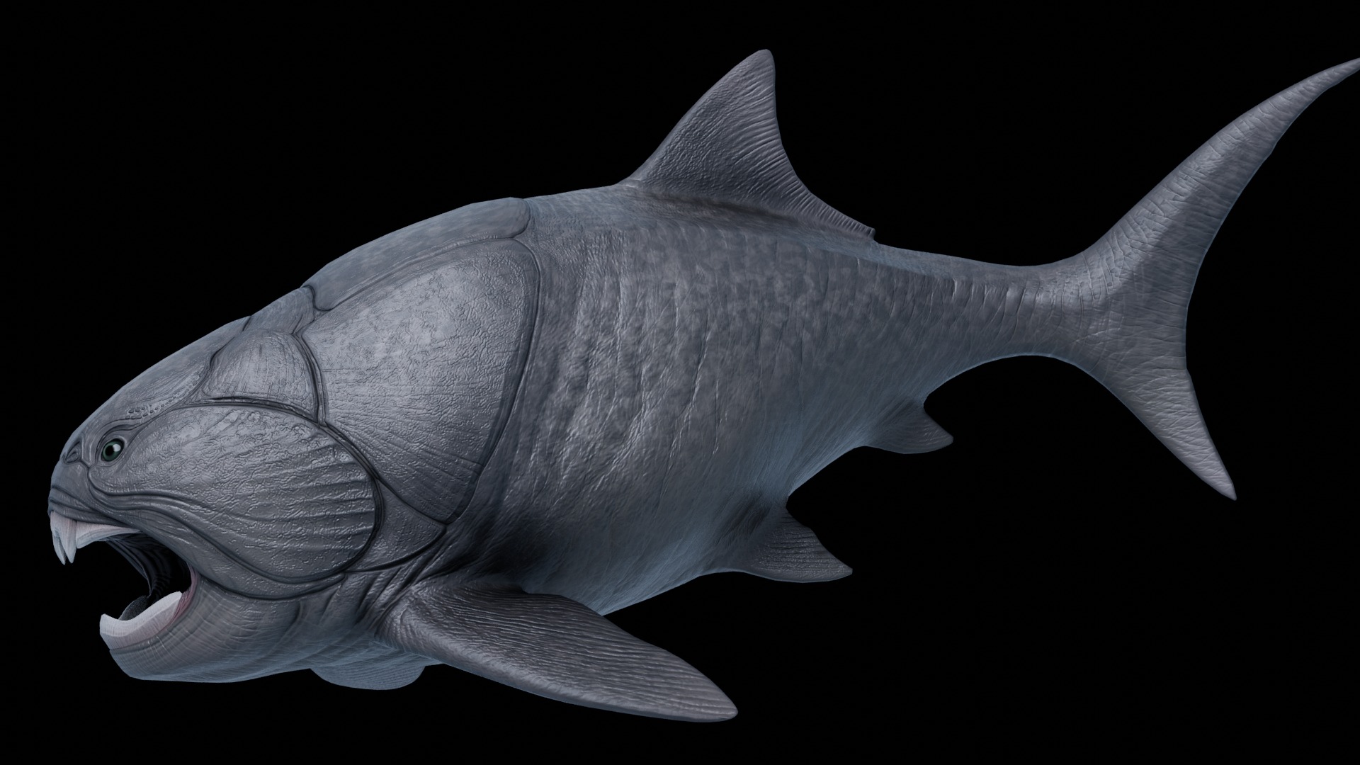 Dunkleosteus Asset Pack Low-poly 3D model_5