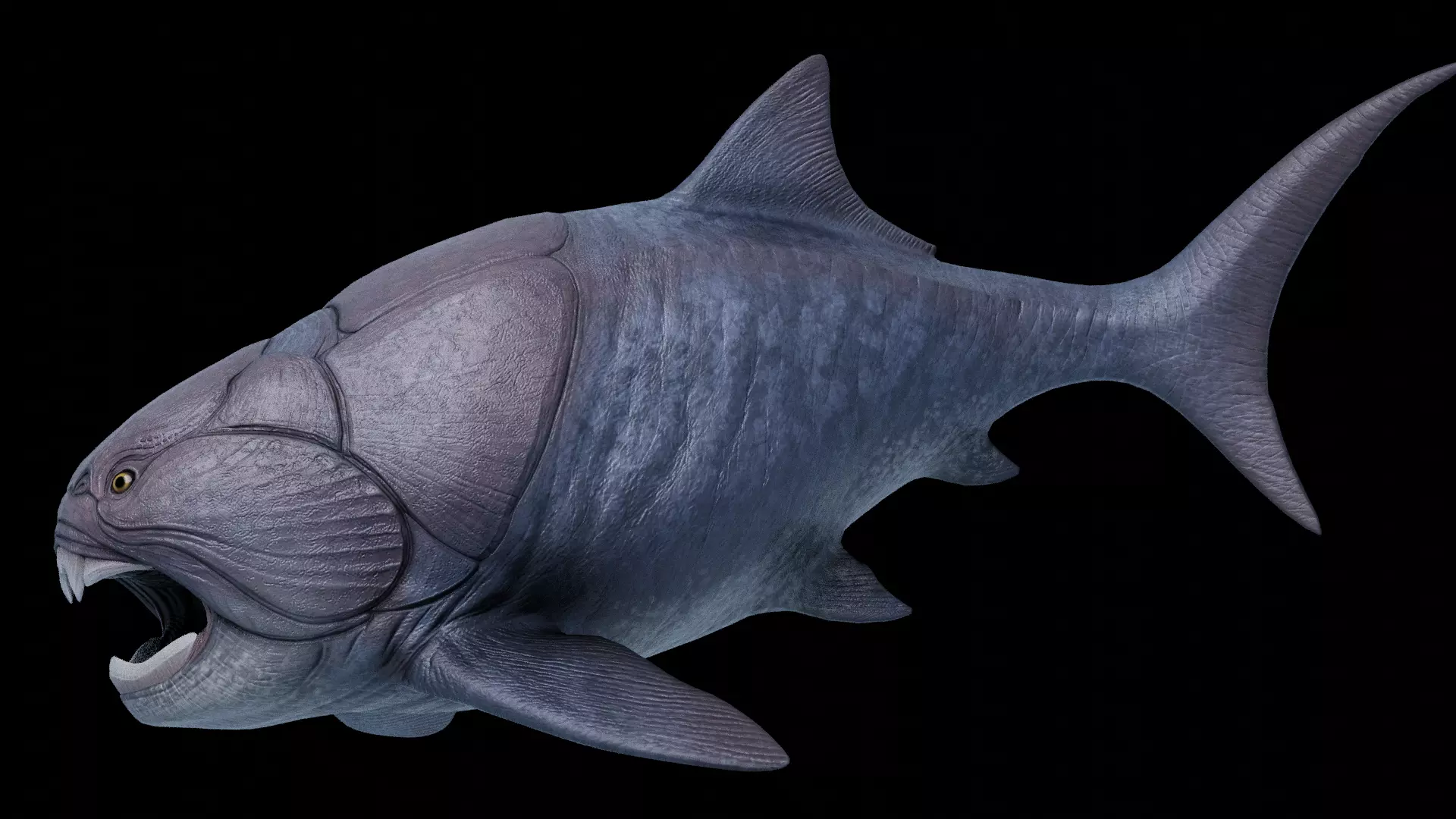 Dunkleosteus Asset Pack Low-poly 3D model_0