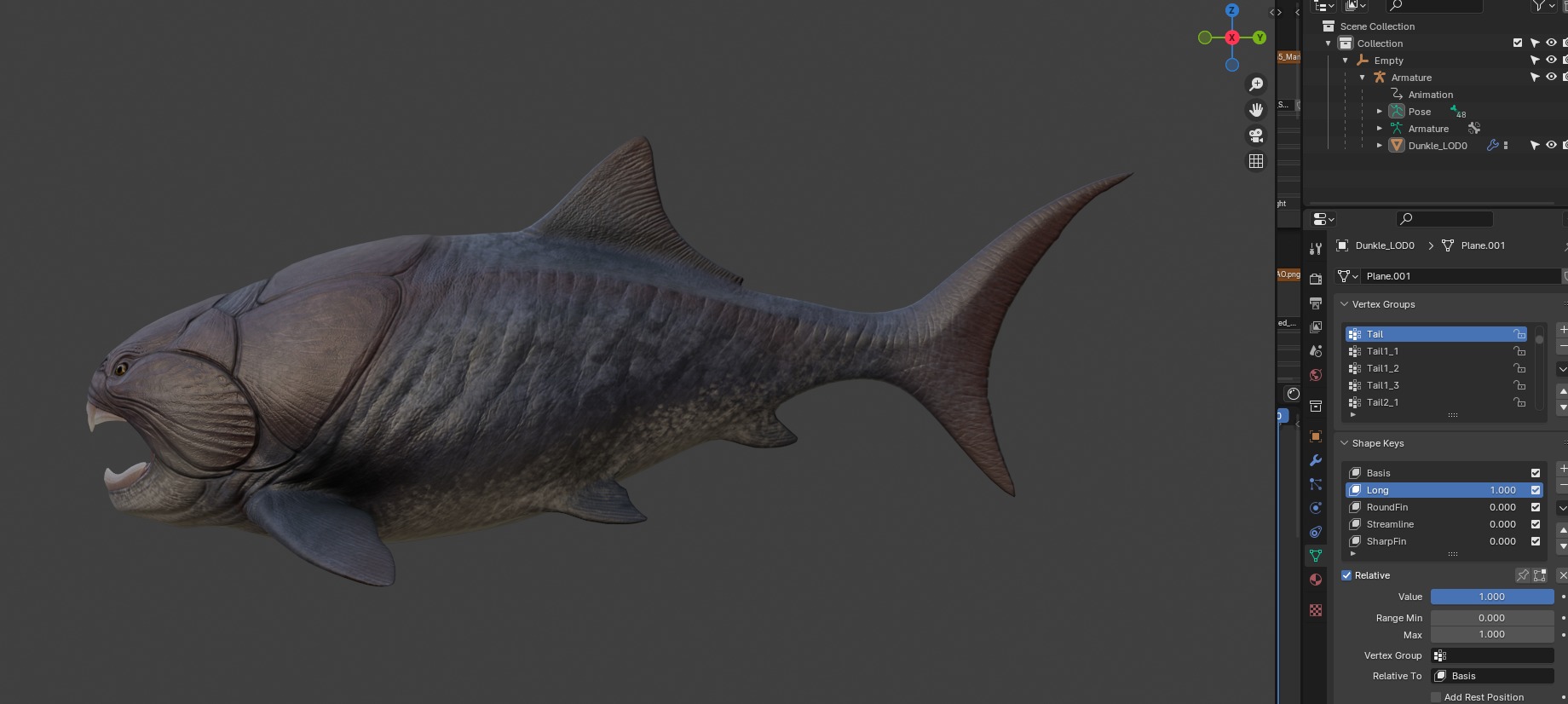 Dunkleosteus Asset Pack Low-poly 3D model_15