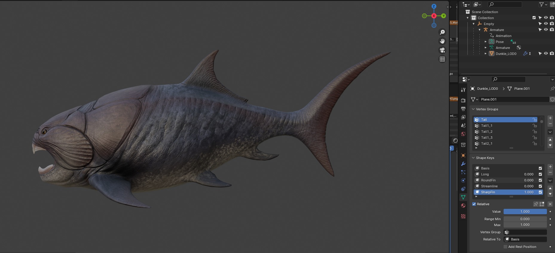 Dunkleosteus Asset Pack Low-poly 3D model_18