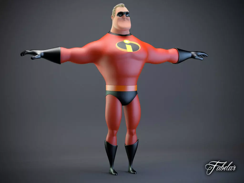 Mr Incredible 3D model_0